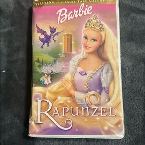 Barbie as Rapunzel VHS 2002 Clamshell Video Cassette Tape